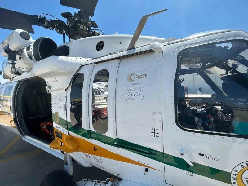 Cumhurbaşkanı Erdoğan yangın söndürmede kullanılacak helikopter ve uçağa isim verdi
