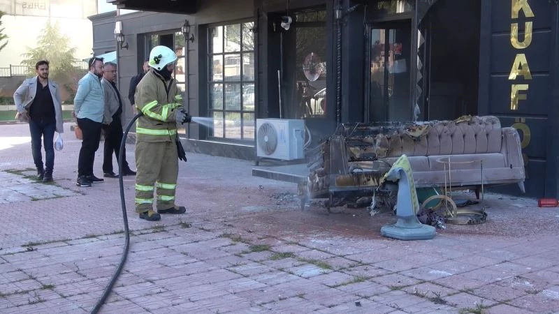 Kırıkkale’de kuaför dükkanında yangın
