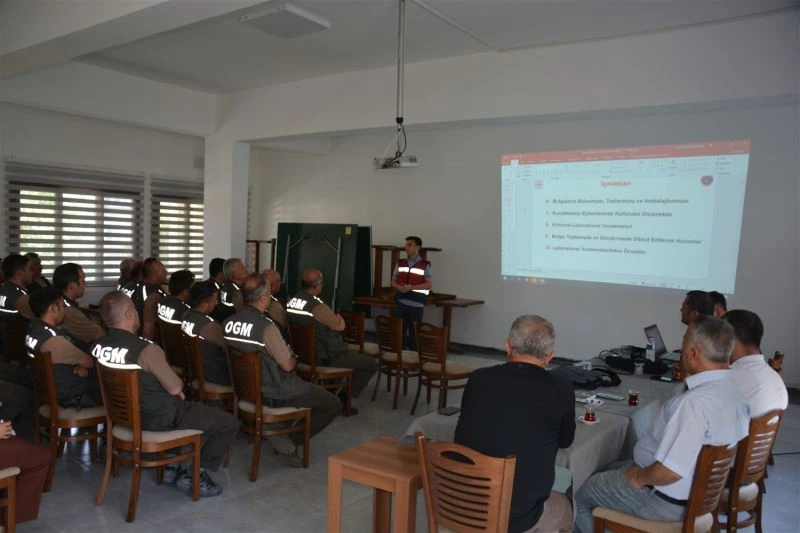 Jandarmadan ormancılara kriminal eğitimi
