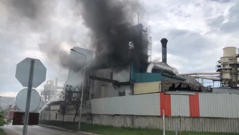 Tekirdağ’da kereste fabrikasında yangın
