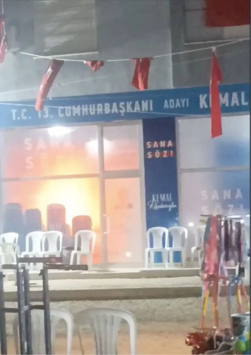 CHP’nin seçim ofisinde çıkan yangın büyümeden söndürüldü
