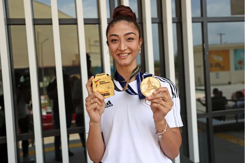 Şampiyon milli tekvandocu Nafia Kuş, Adana