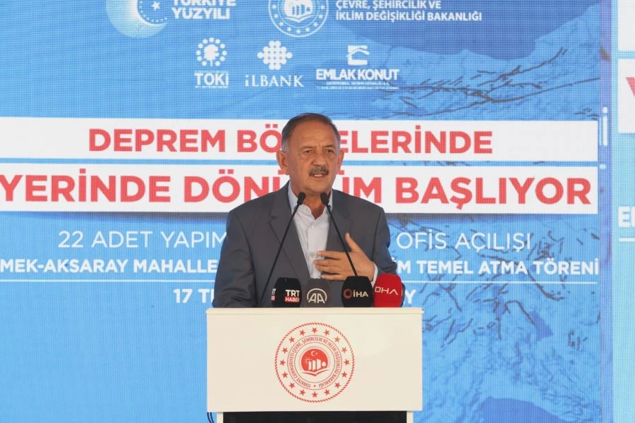 Bakan Mehmet Özhaseki Duyurdu:  ‘Yerinde Dönüşüm’e 100 Bin Başvuru Oldu