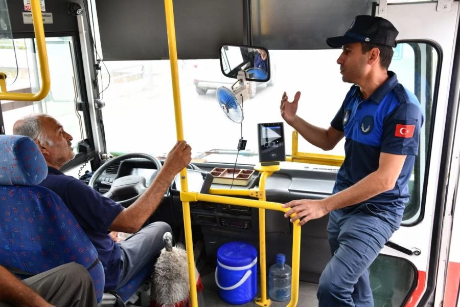 Osmaniye’de Toplu Taşıma Araçlarında Klima Denetimi Devam Ediyor