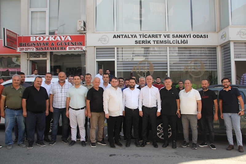 ATSO Başkanı Bahar, Serik