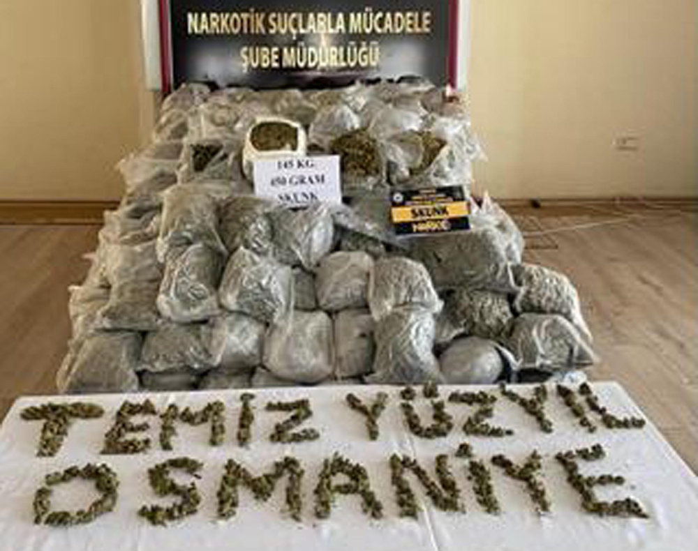 Osmaniye’de uyuşturucu operasyonlarına 18 gözaltı