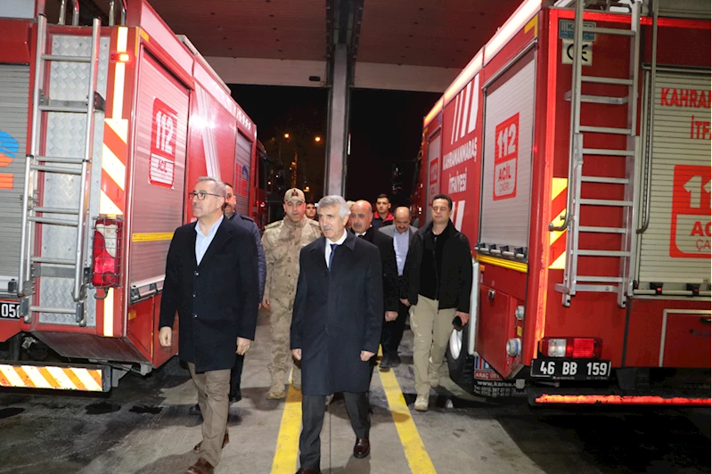Kahramanmaraş Valisi Ünlüer, yeni yıla görev başında giren personeli ziyaret etti