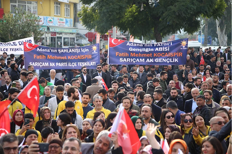 Adana Büyükşehir Belediye Başkan adayı Fatih Mehmet Kocaispir, partililerce karşılandı 