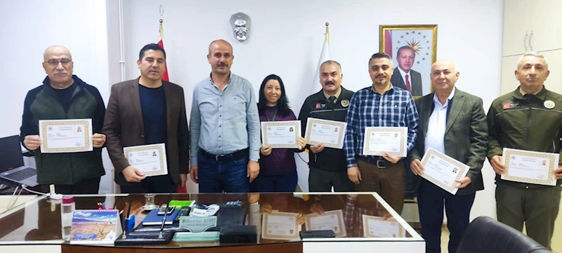 Orman İşletme Müdürlüğü personeline başarı belgesi verildi 