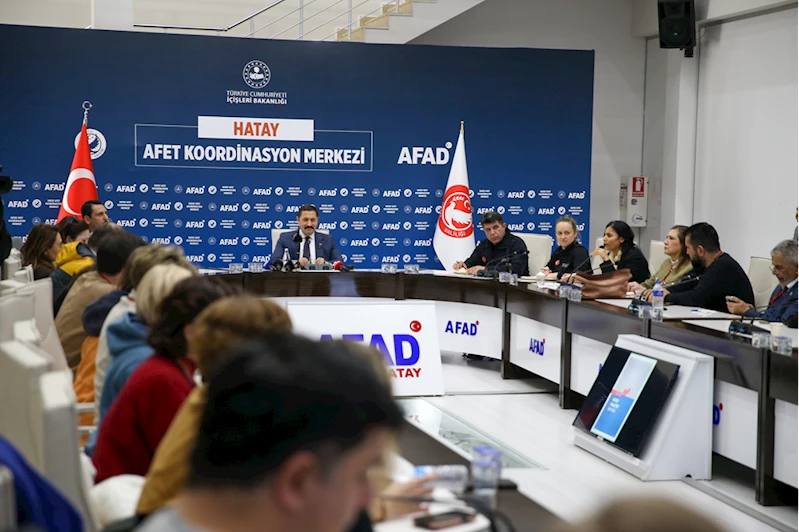 Ulusal ve uluslararası medya mensupları Hatay