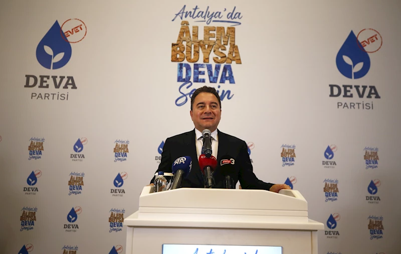 DEVA Partisi Genel Başkanı Babacan, Antalya
