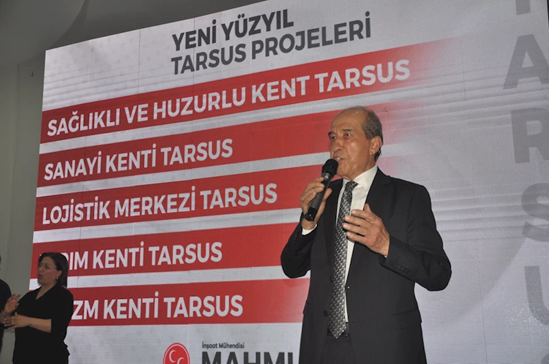 Cumhur İttifakı Tarsus Belediye Başkan adayı Tat, projelerini anlattı