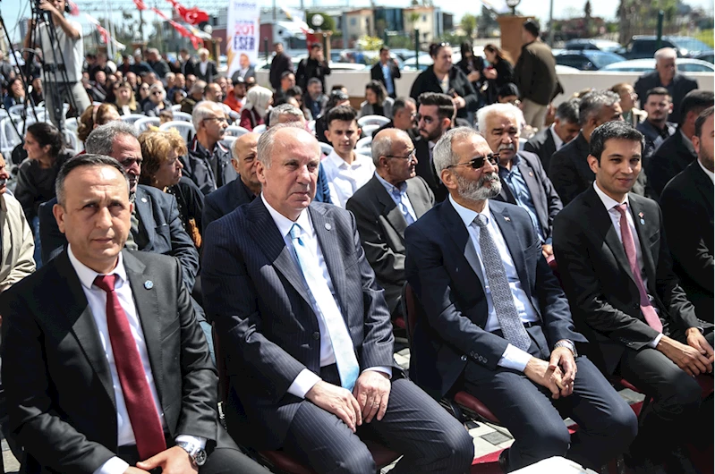 Memleket Partisi Genel Başkanı Muharrem İnce, Mersin