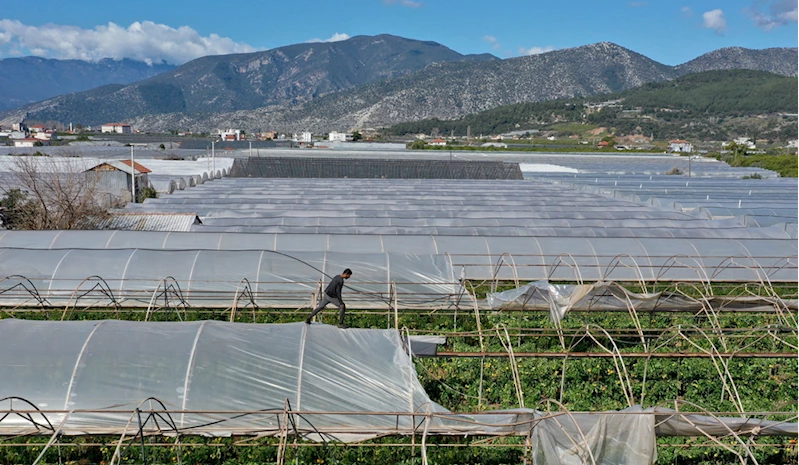 Hortumun zarar verdiği Kumluca ve Demre