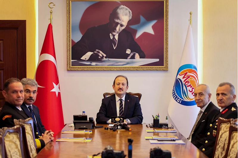 Mersin Valisi Pehlivan, kentteki asayiş ve güvenlik çalışmalarını anlattı