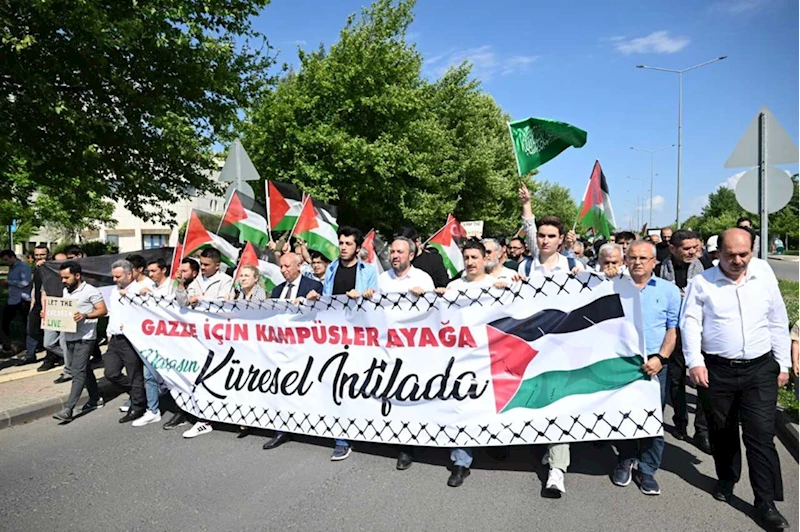 Filistin için eylem yapan ABD