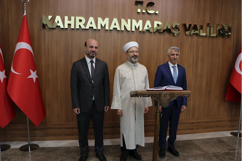 Diyanet İşleri Başkanı Ali Erbaş, Kahramanmaraş