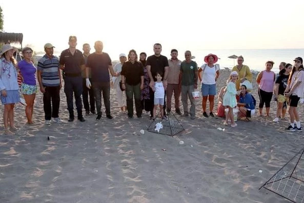 Finike sahilindeki caretta caretta yuvaları kafesle çevrildi