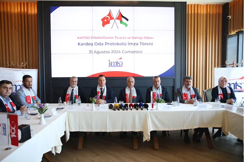 KMTSO ile Filistin Cenin Ticaret ve Sanayi Odası arasında 