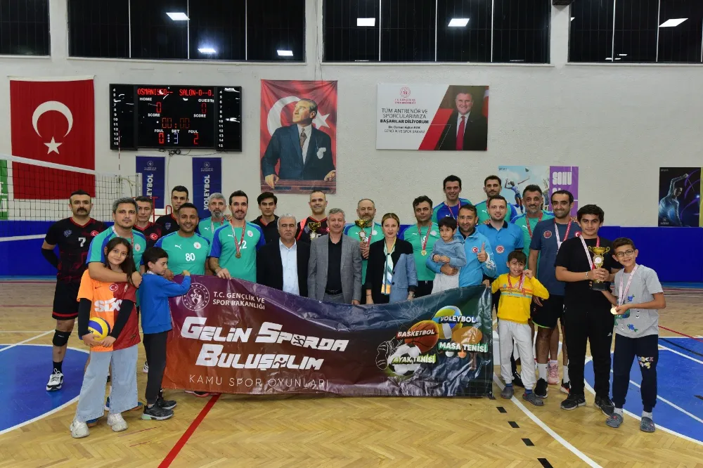 Osmaniye’de 3. Kamu Spor Oyunları Voleybol Müsabakaları sona erdi