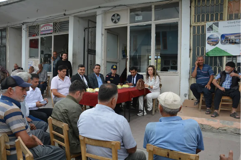 Gülnar Kaymakamı İsmail Şanal vatandaşlarla bir araya geldi 