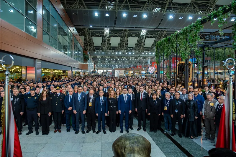 Büyük Önder Atatürk, İstanbul Sabiha Gökçen Havalimanında anıldı