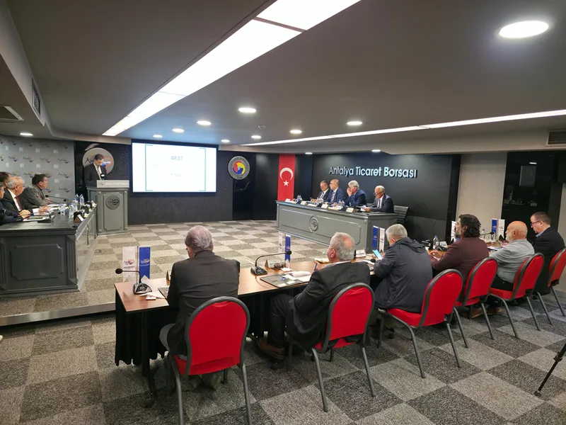 Antalya Ticaret Borsası kasım ayı meclis toplantısı yapıldı