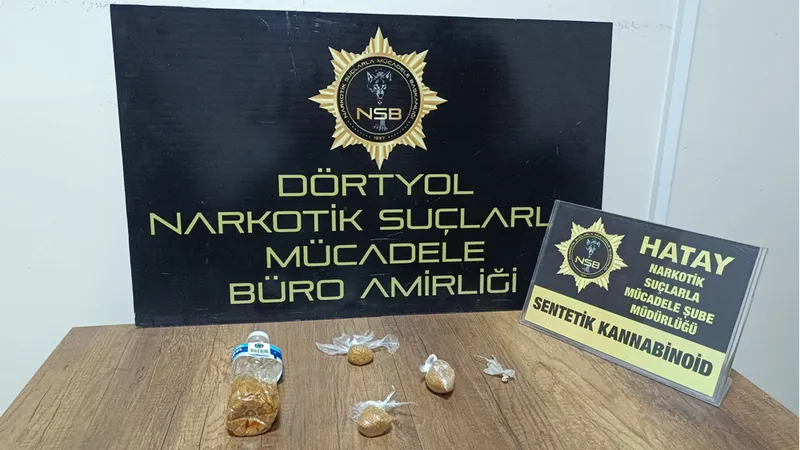 Dörtyol ilçesinde uyuşturucu operasyonunda yakalanan zanlı tutuklandı 