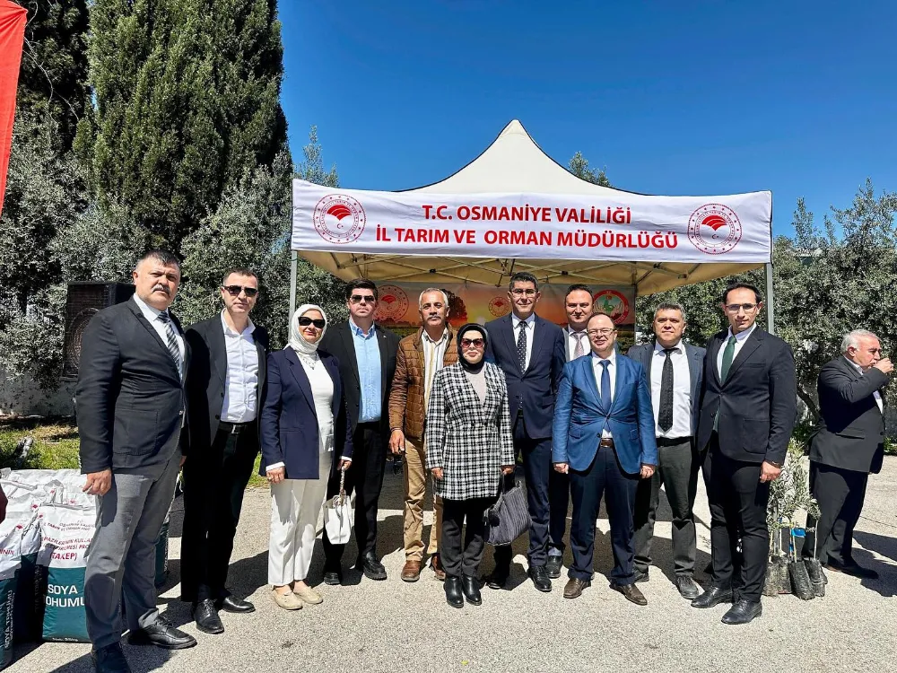 Osmaniye’de çiftçilere zeytin fidanı ve soya tohumluğu dağıtıldı