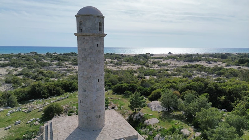 Yeniden ayağa kaldırılan Patara Deniz Feneri, çevre düzenlemesinin ardından ziyarete açılacak