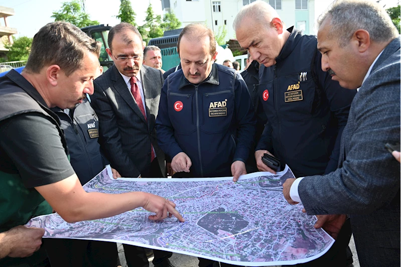 AFAD Başkanı Pehlivan, sağanaktan etkilenen Osmaniye