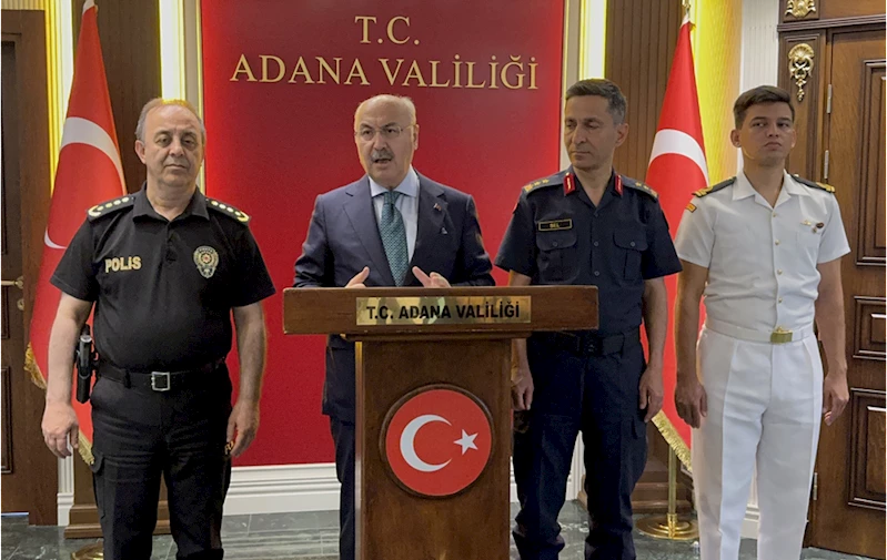 Adana Valisi Köşger, nisandaki asayiş olaylarını değerlendirdi: