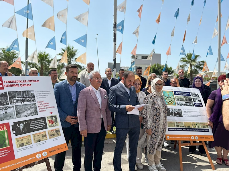 Antalya ve çevre illerdeki AK Parti teşkilatları 27 Mayıs darbesini kınadı 