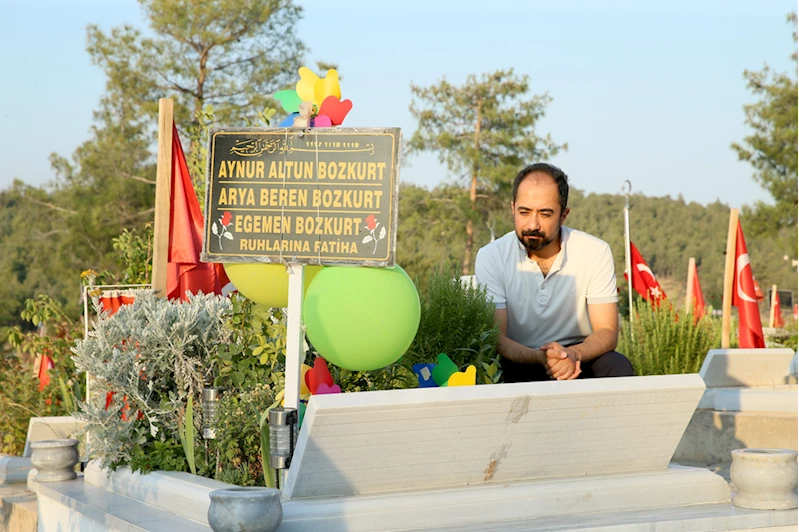 Depremde kaybettiği ailesiyle geçirdiği son Babalar Günü