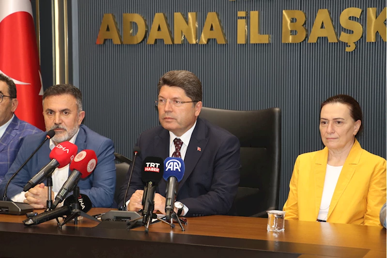 Adalet Bakanı Tunç, AK Parti Adana İl Başkanlığı ziyaretinde konuştu: