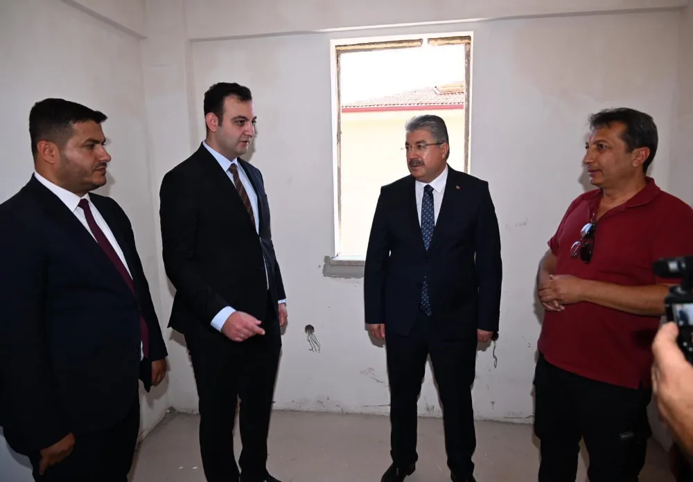 Hasanbeyli’deki köy deprem konutları inşaatı sürüyor