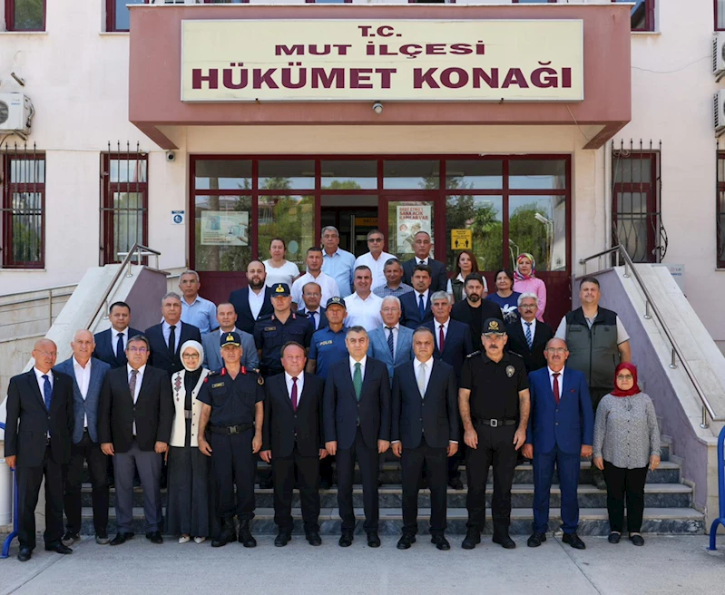 Mersin Valisi Atilla Toros, Mut Kaymakamlığını ziyaret etti