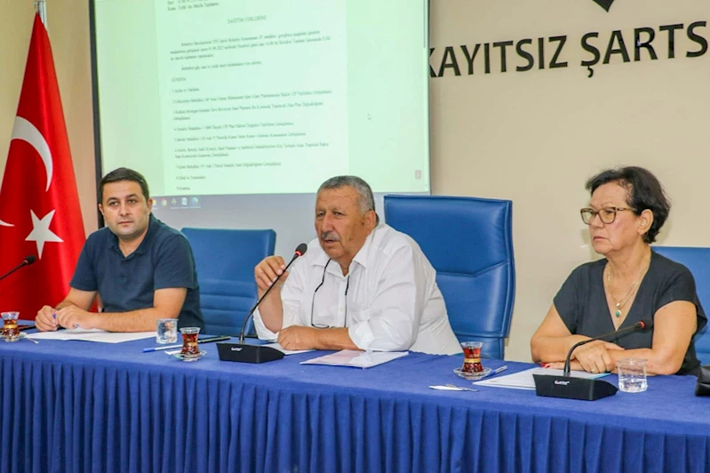 Kaş Belediyesinin eylül ayı olağan meclis toplantısı yapıldı