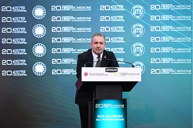 Adli Tıp Kurumu Başkanı Aslıyüksek, Uluslararası 20. Adli Tıp Günleri