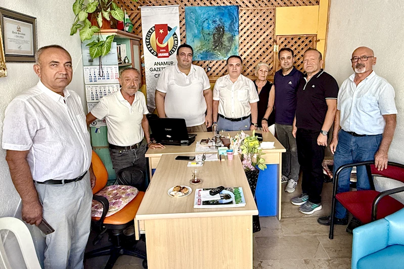 Anamur Kaymakamı Kemal Duru Gazeteciler Cemiyetini ziyaret etti