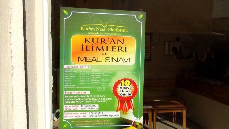 Kur`an İlimleri ve Meal Sınavı Osmaniye de Yapıldı