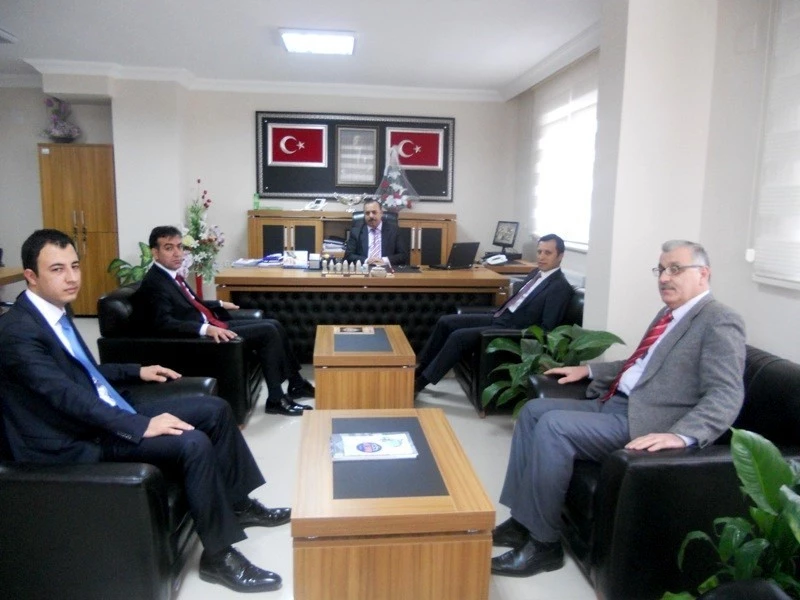 Kaymakamlardan İş-Kur Müdürü Şahin`e ziyaret