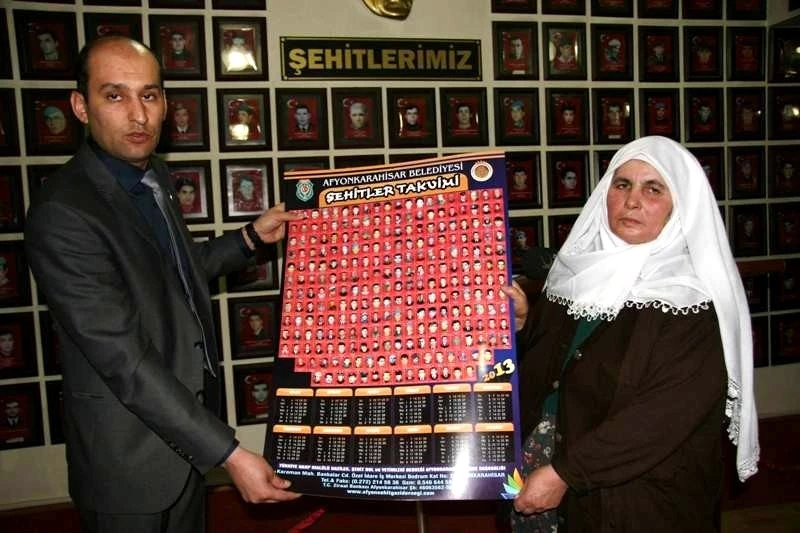 Afyon`da 2013 Şehitler Takvimi hazırlandı
