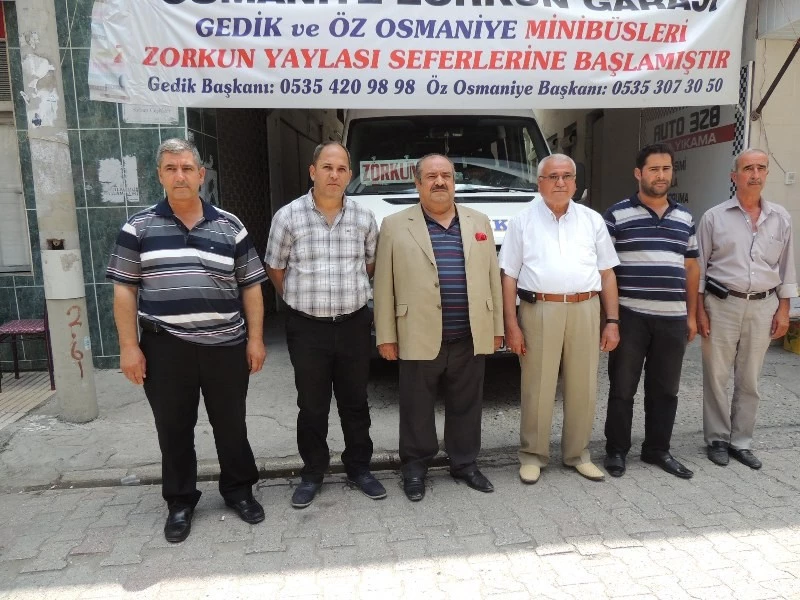 Zorkun Yaylasına minibüs seferleri başladı