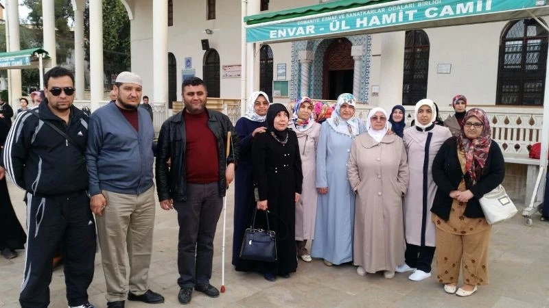 Görme engelliler umreye uğurlandı