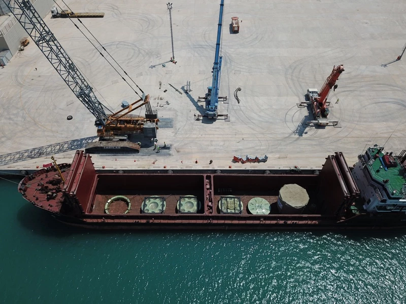 Akkuyu Nükleer Güç Santralinin İnşaatı Devam Eden 1 Nolu Ünitesinin İlk Büyük Boyutlu Ekipmanı Sahaya Ulaştı