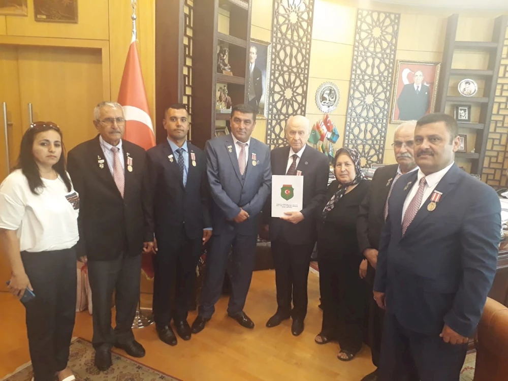 Türkiye Harp Malulü, Gaziler, Şehit Dul ve Yetimleri Derneği, Bahçeli`yi Ziyaret Etti