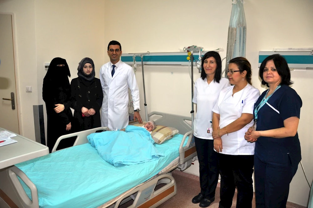 Osmaniye`de 14 aylık bebeğe kafa şekillendirme ameliyatı