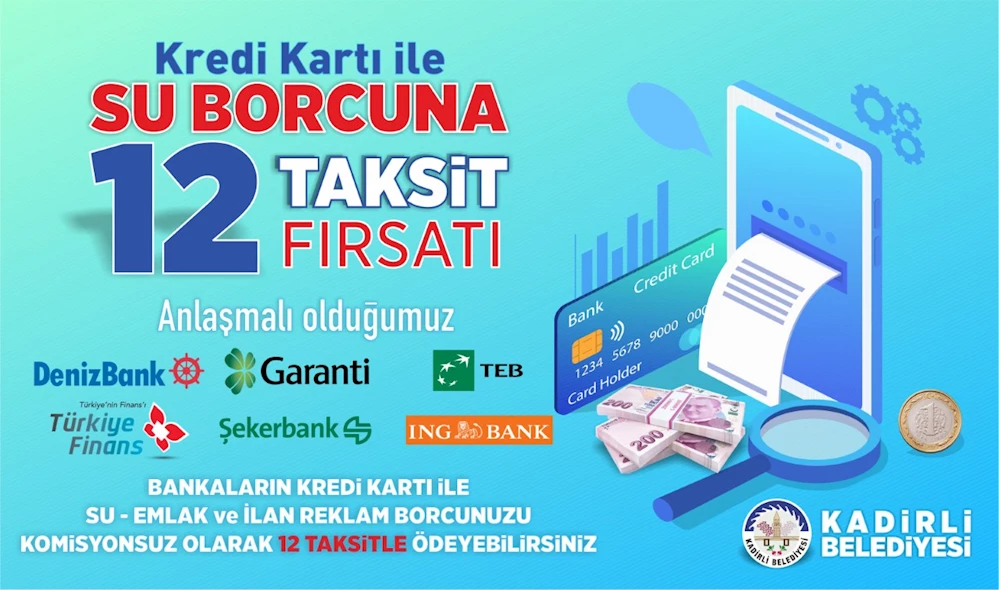 Belediyeye Borcu Olanlara Kredi Kartına 12 Taksit İmkanı
