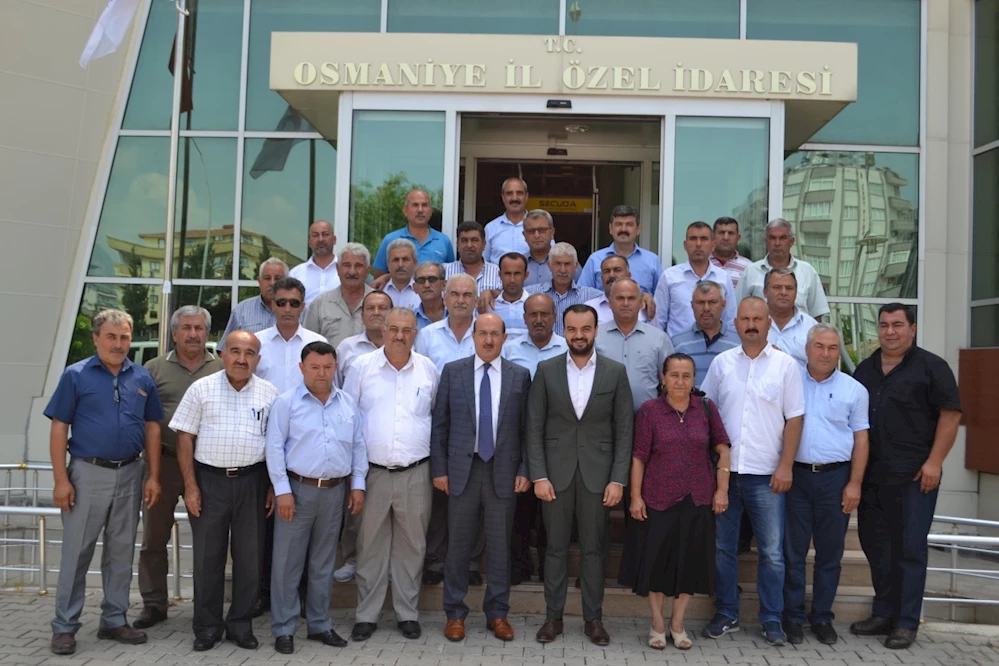 Kadirli ve Düziçili muhtarlardan, İl Özel İdaresine ziyaret